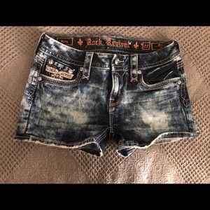 Rock Revival distressed denim shorts